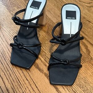 Dolce Vita Black Strappy Heels